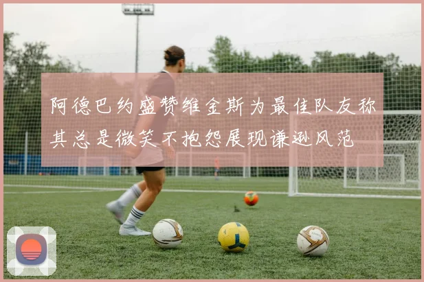 阿德巴约盛赞维金斯为最佳队友称其总是微笑不抱怨展现谦逊风范